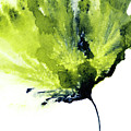 Abstract Flower Green Navy 2